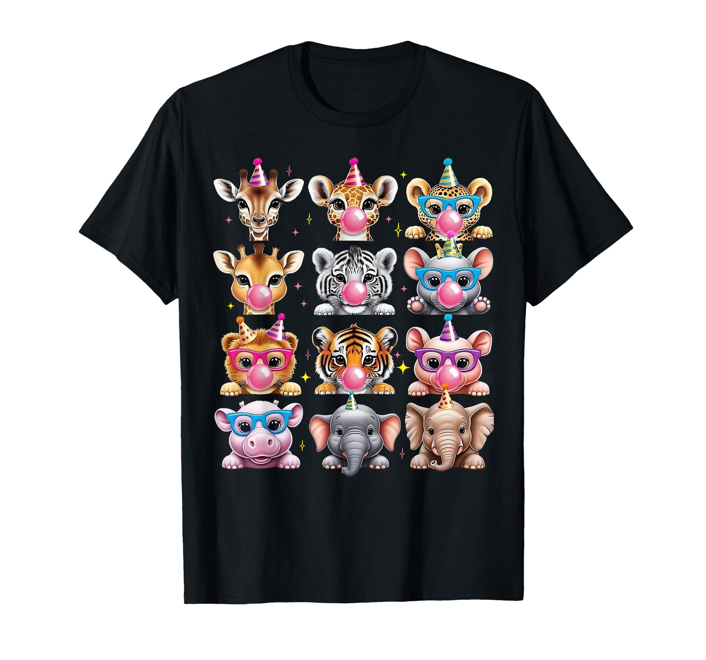 Zoo Animals Safari Jungle Birthday Party Kids Cute T-Shirt