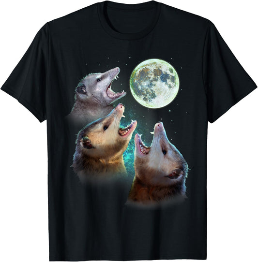 Three Opposum Moon With 3 Possums And Dead Moon Costume T-Shirt