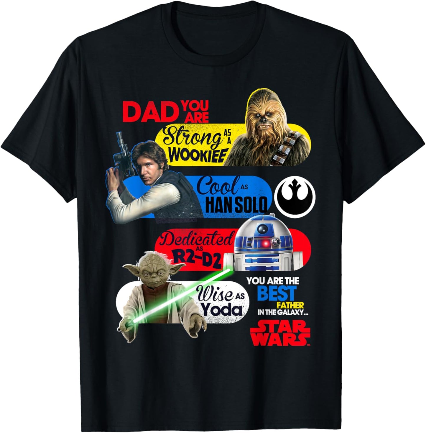 Star Wars Best Father In The Galaxy Graphic T-Shirt T-Shirt