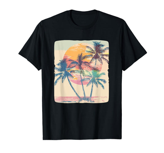 Vintage Palm Trees for a Classic Vacation Look T-Shirt