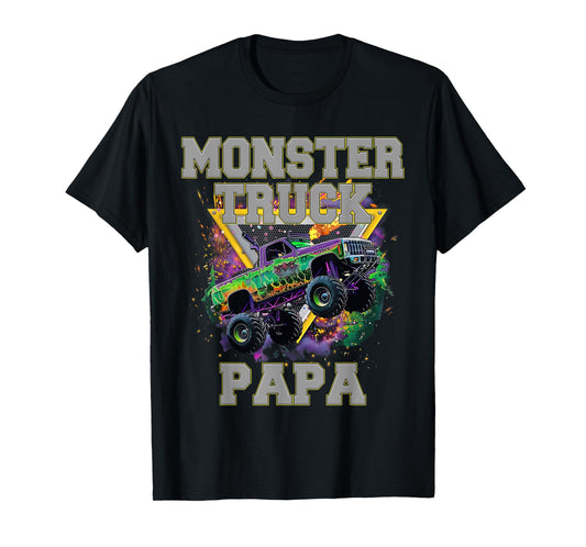 Monster Truck Papa Monster Truck Are My Jam Truck Lovers T-Shirt