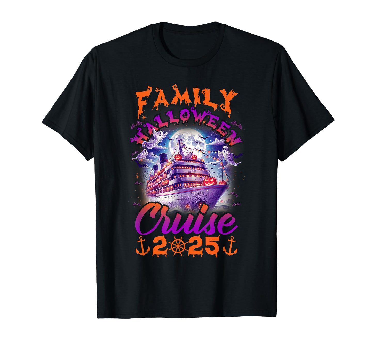 Family Halloween Cruise 2025 Matching Family Cruising Crew T-Shirt