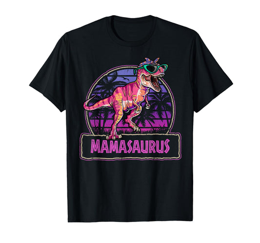 Mamasaurus T Rex Mama Saurus Women Dinosaur Family Matching T-Shirt
