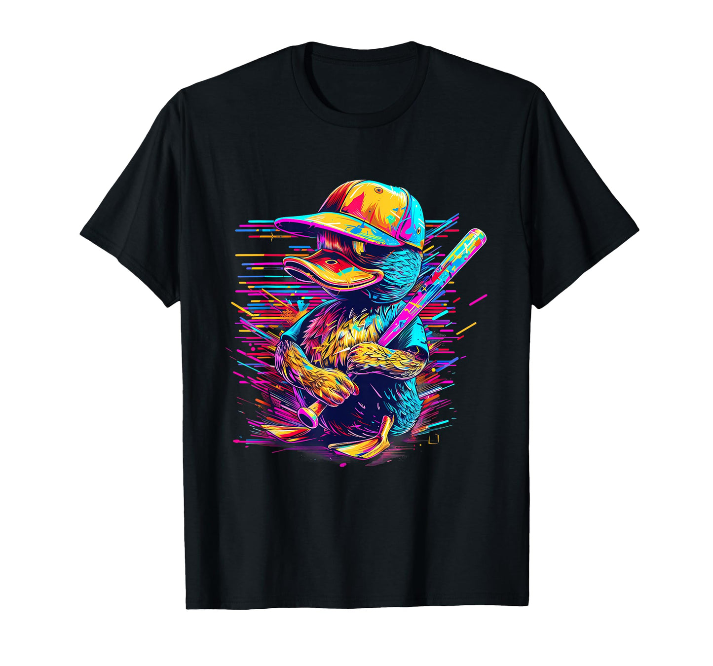 Rubber Duck Rubber Duckie Baseball Player Rubber Duck Lover T-Shirt