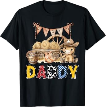 Rodeo Daddy Western Cowboy Birthday Family Matching T-Shirt