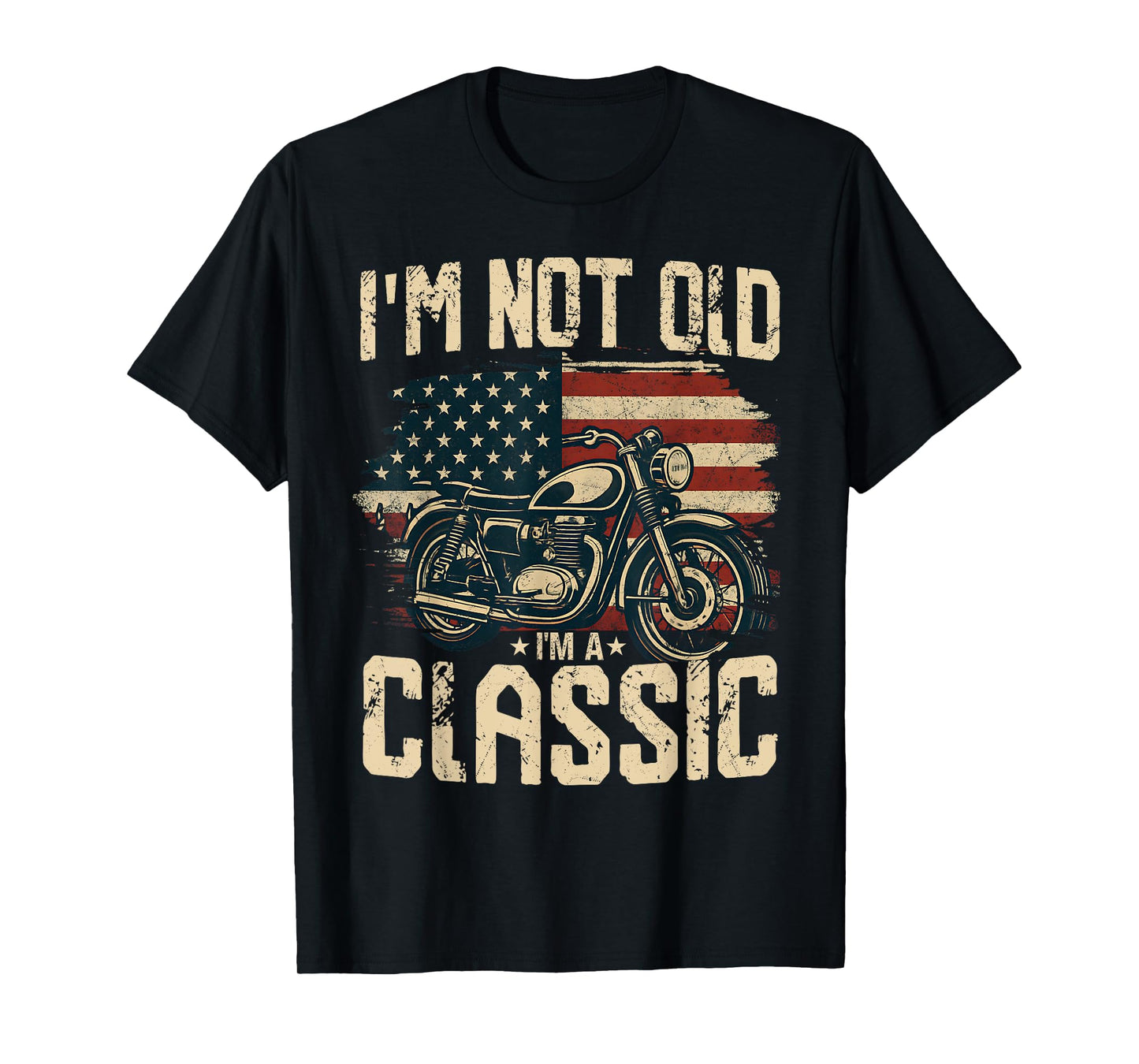 I'm Not Old I'm A Classic Funny Motorbike Father's Day Rider T-Shirt
