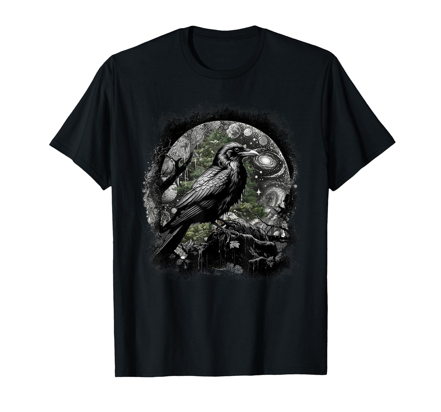 Mystically Occult Raven Birds Ravens Crows Forest Animals Crow T-Shirt
