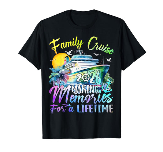 Family Cruise 2026 Family Matching Cruise Vacation Party T-Shirt