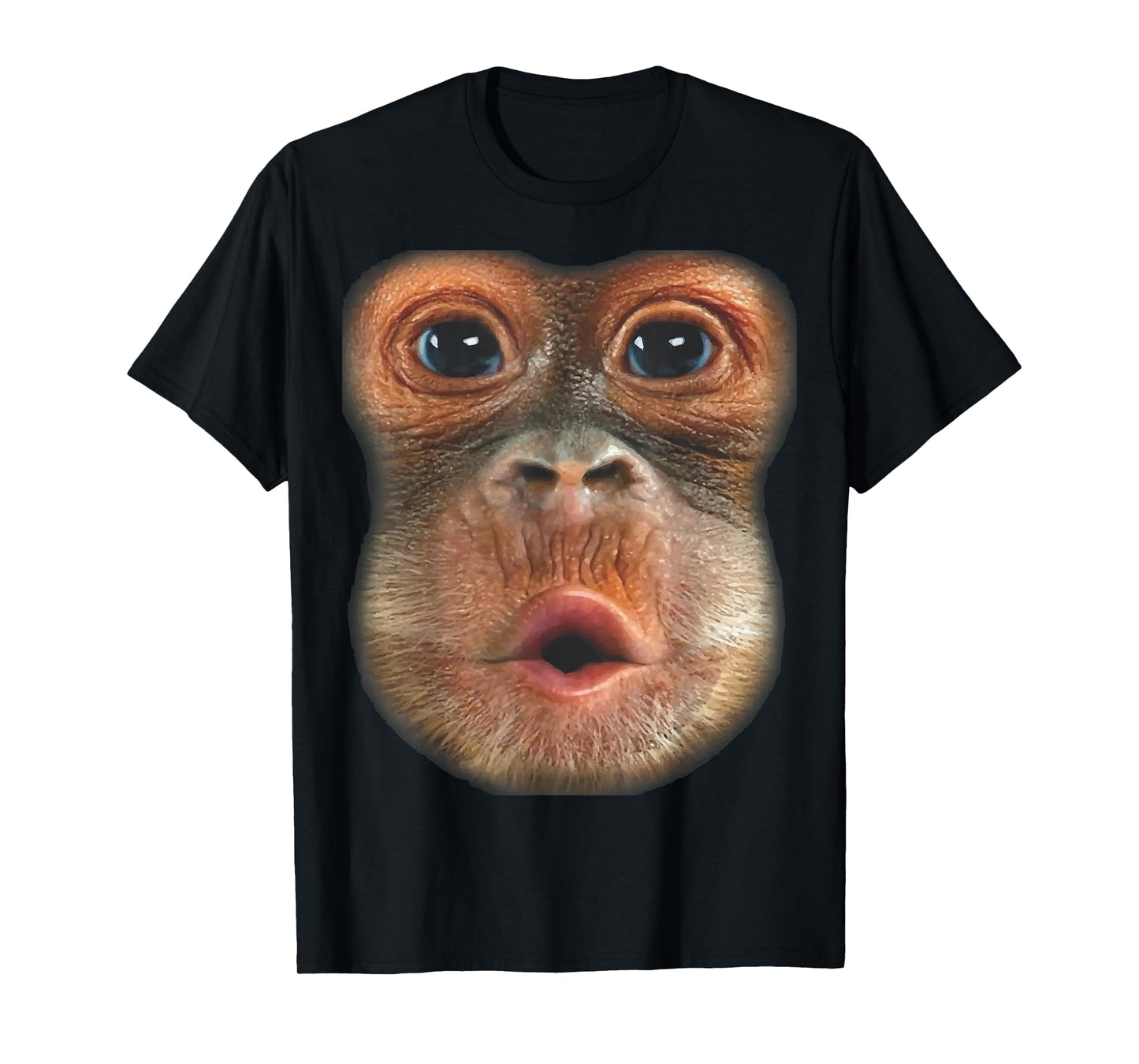 Monkey Blowing Stomach Face T-Shirt