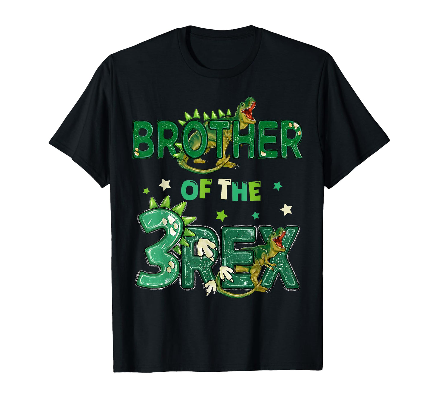 Brother of The Three Rex Birthday Dinosaur Family Matching T-Shirt