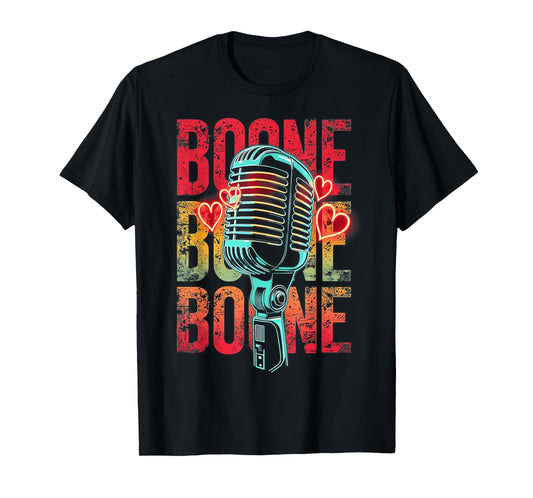 Boone Family Name I Love Boone Personalized Vintage T-Shirt