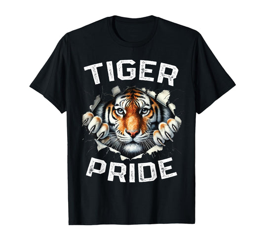 Tiger Pride Vintage Retro Tiger School Sports Team T-Shirt