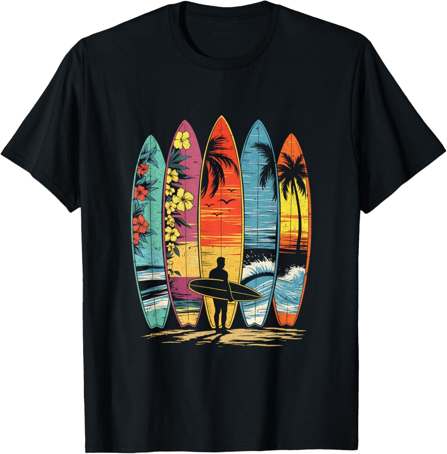 Surfboarder Hawaii Wave Surfing Lover Beach Surfer Men Women T-Shirt
