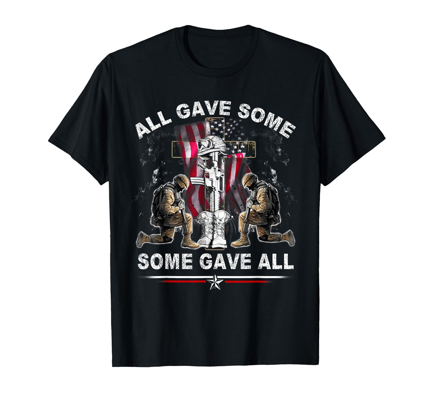 All Gave Some - Some Gave All Patriotic US Flag Veterans Day T-Shirt