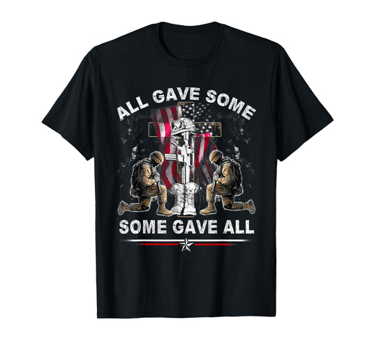 All Gave Some - Some Gave All Patriotic US Flag Veterans Day T-Shirt