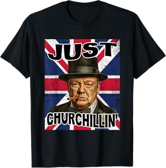 Retro Winston Churchill Shirt Costume For Kids Boys Men T-Shirt