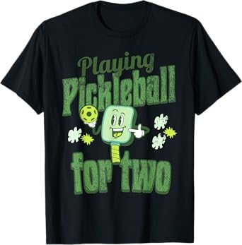 Playing Pickleball for Two Pregnancy Announcement Maternity T-Shirt