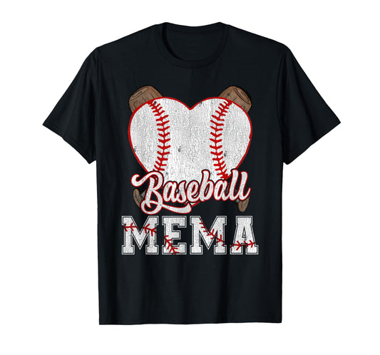 Vintage Baseball Mema Proud Ball Mema T-Shirt
