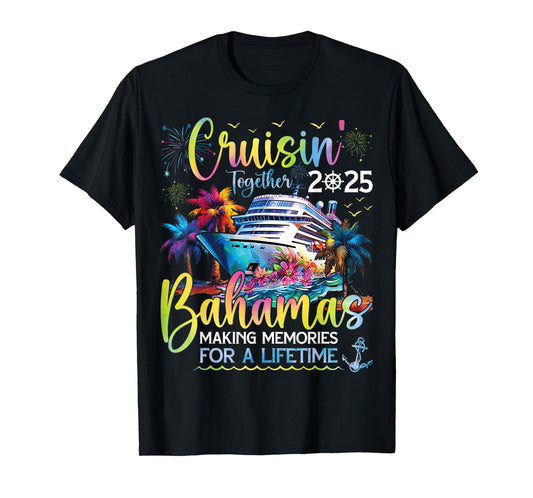 Bahamas Cruise Essentials Family Cruise Bahamas 2025 T-Shirt