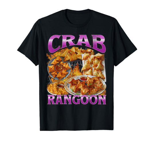 Funny Crab Rangoon Meme Bootleg Graphic T-Shirt