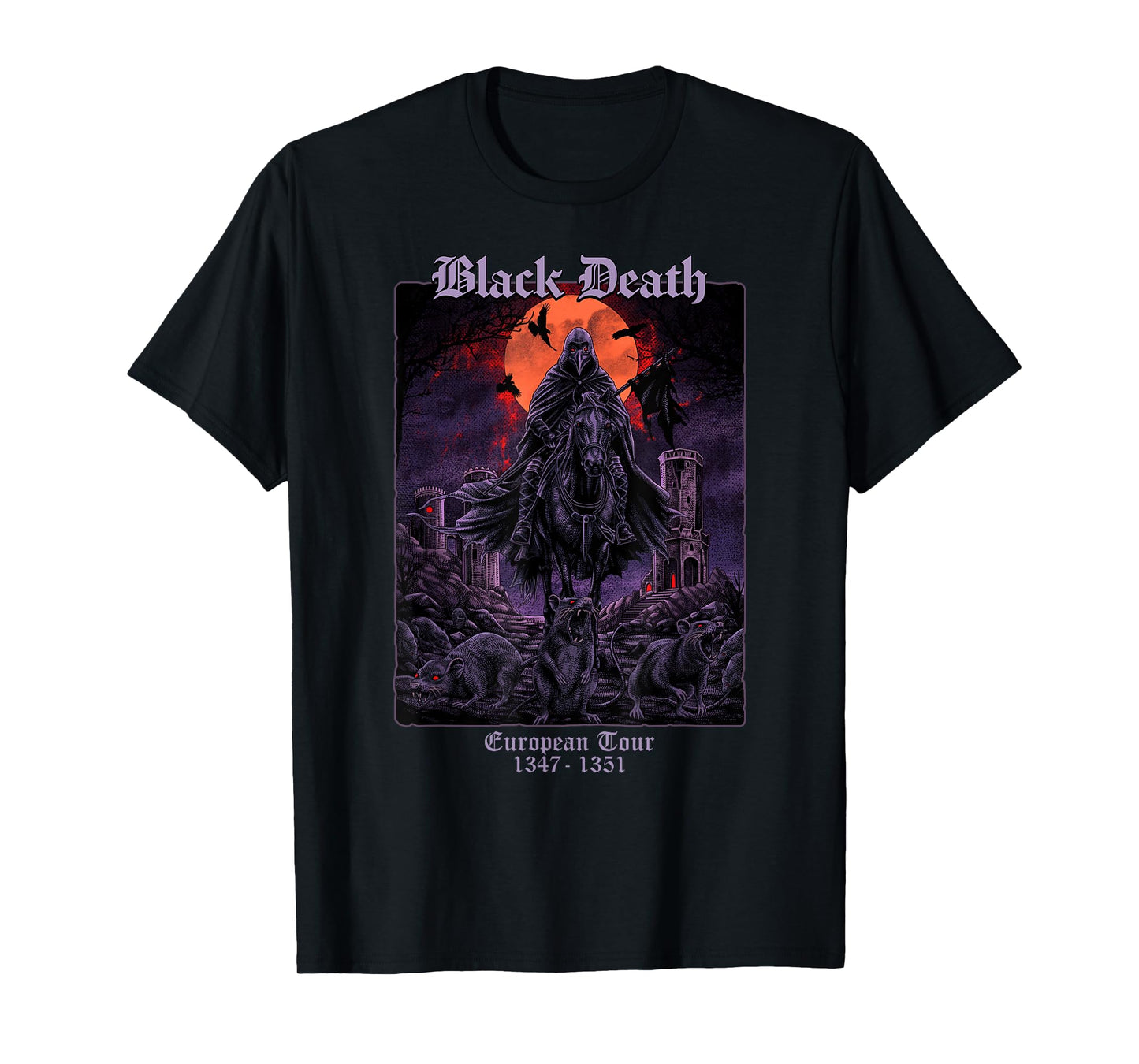Black Death European Tour Medieval History T-Shirt