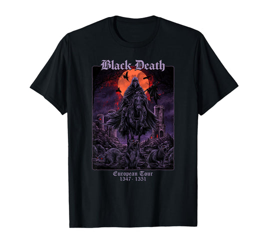 Black Death European Tour Medieval History T-Shirt