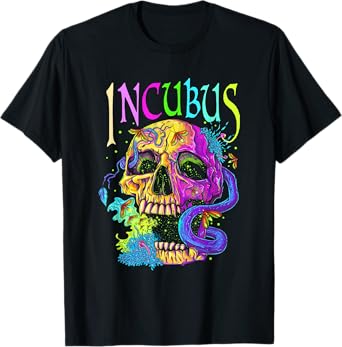 A Crow Left Skull Morning And Flower Incubus View T-Shirt