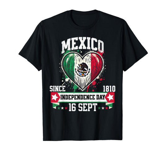 Mexico Flag Vintage Mexican Men Women Patriotic Mexican Flag T-Shirt