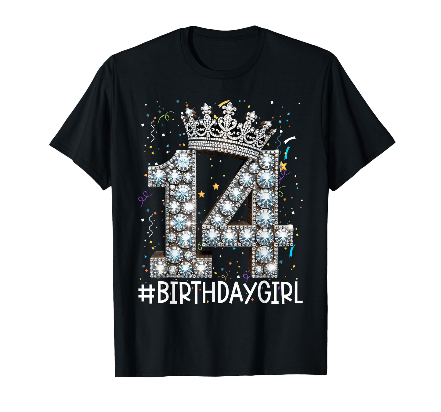 14 BirthdayGirl 14 Years Old Happy 14th Birthday Girl T-Shirt