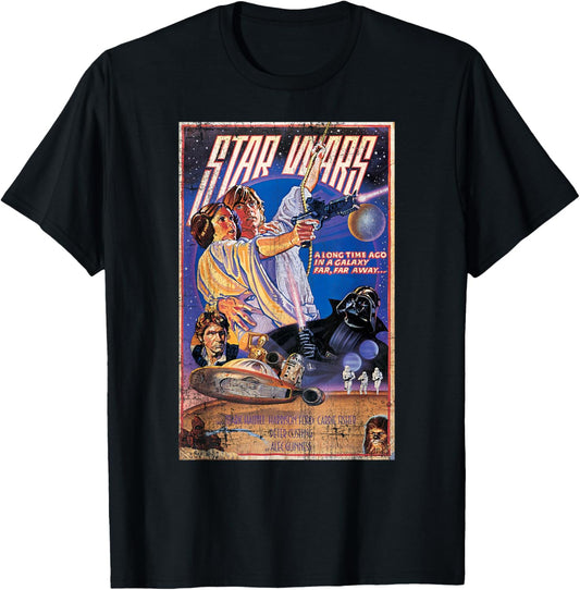 Star Wars Classic Vintage Movie Poster Disney+ T-Shirt