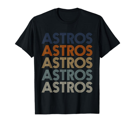 Vintage Astros Retro Style 70s 80s First Name T-Shirt