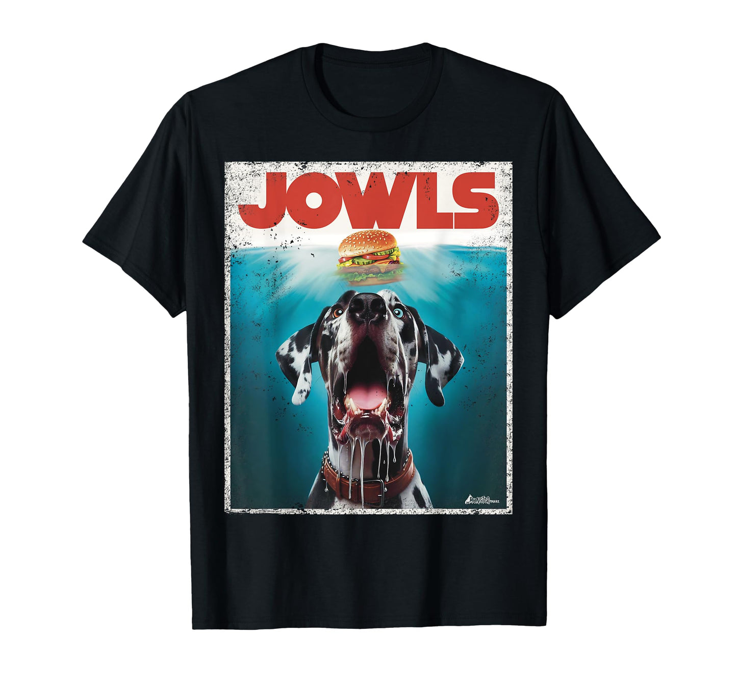 Great Dane Jowls, Paws Harlequin, Blue Eye, Dog Mom, Dog Dad Men Women Kids T-Shirt