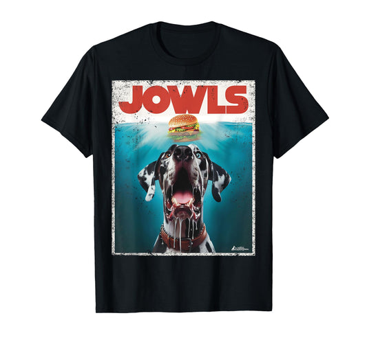 Great Dane Jowls, Paws Harlequin, Blue Eye, Dog Mom, Dog Dad Men Women Kids T-Shirt