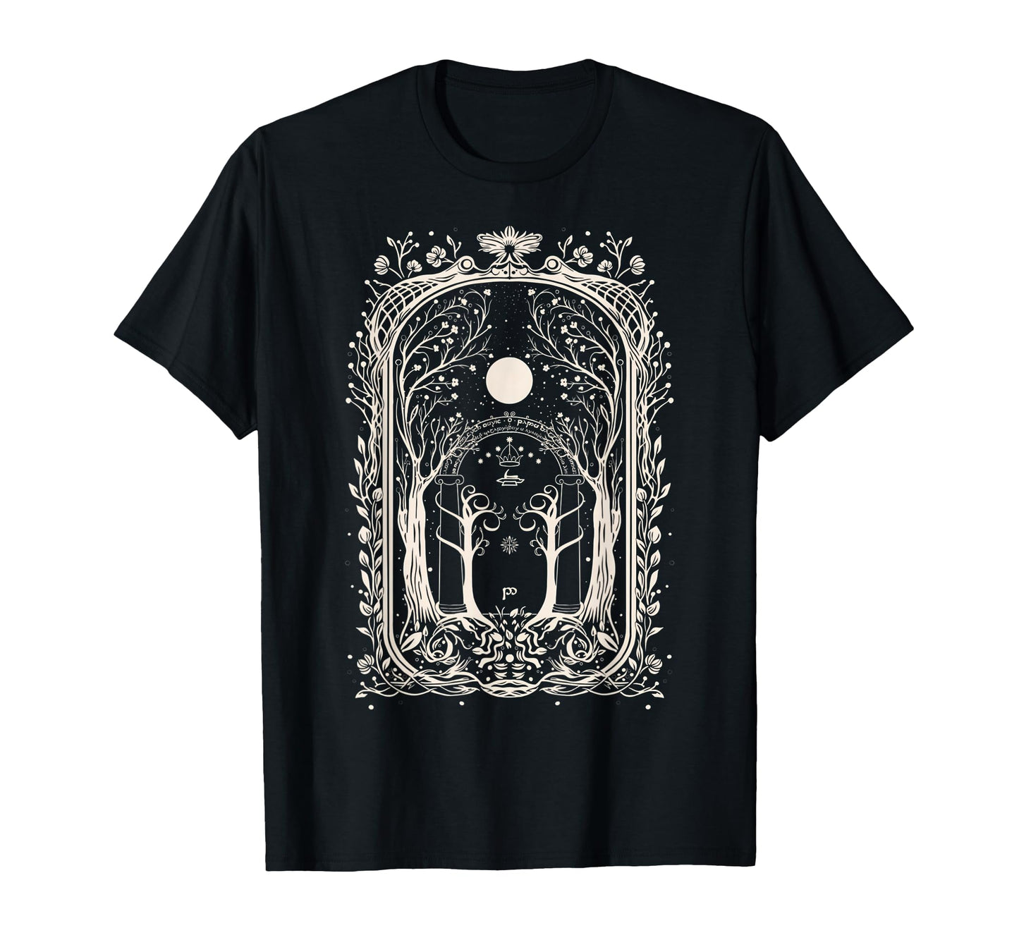 Fantasy Gate To Moria Goth Grunge Aesthetic Y2K T-Shirt