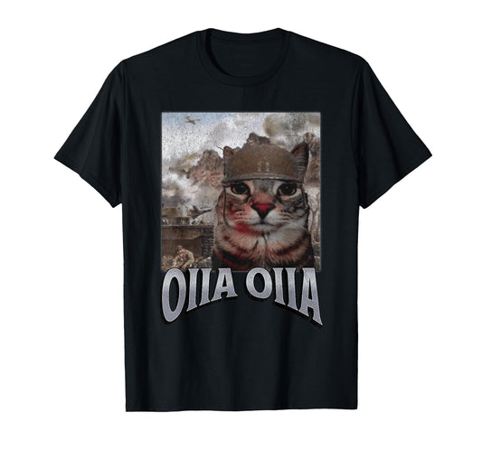 Oiia Oiia Funny Cat Meme Bootleg Graphic Men Women T-Shirt