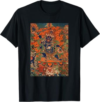 Four Faced Mahakala Tibetan Buddhist Thangka Buddhism T-Shirt