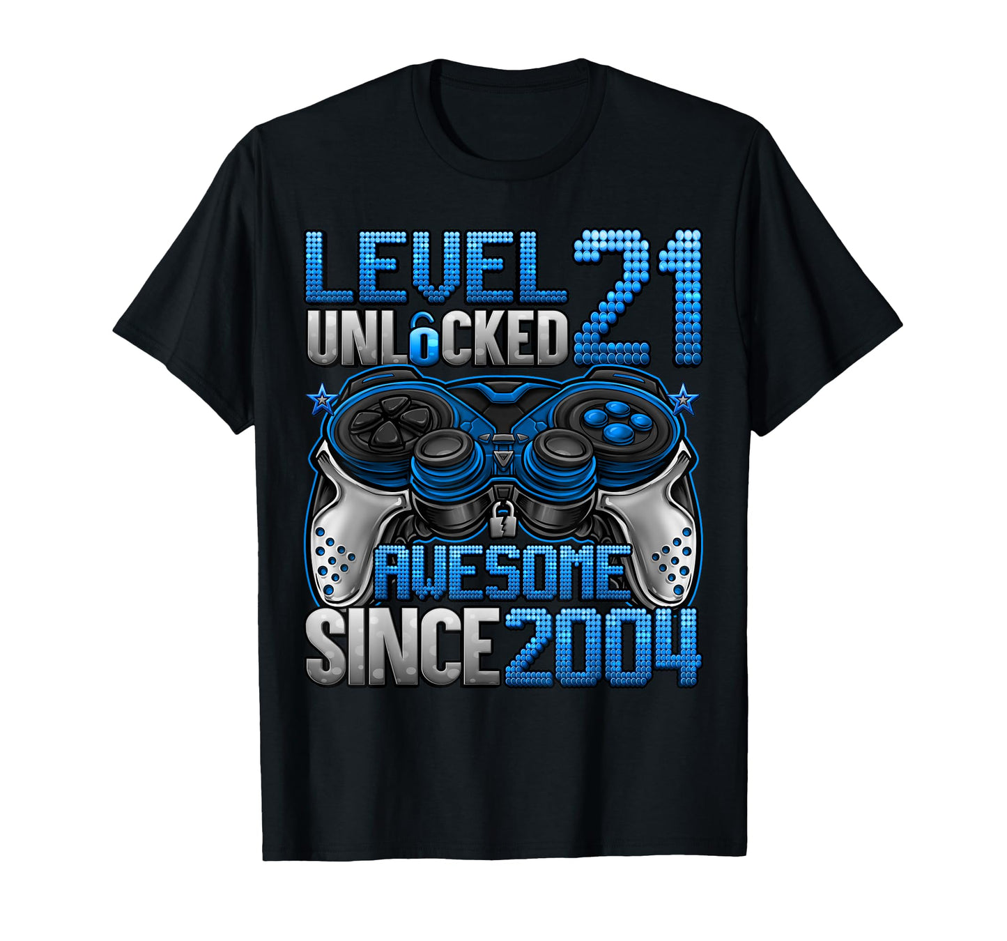 Level 21 Unlocked 21 Year Old Gifts Boys 21st Birthday Boy T-Shirt