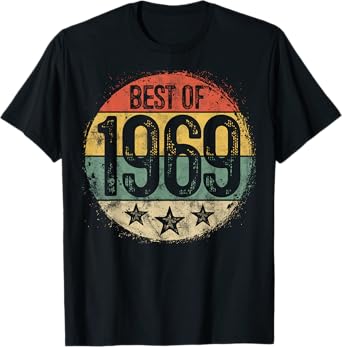 Best Of 1969 56th Birthday Gifts For Men Women 56 Year Old T-Shirt
