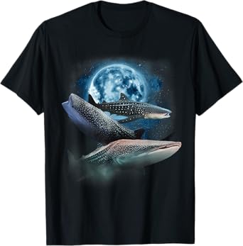 Whale Shark Shirt - Howling at the Moon Whale Shark T-Shirt