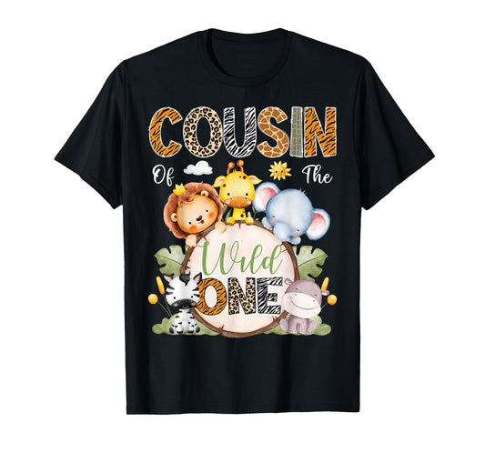 Cousin Of The Wild One 1St Birthday Boy Safari Jungle T-Shirt