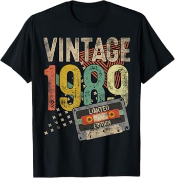 Vintage 1989 36th Birthday Gifts For Men Women 36 Year Old T-Shirt