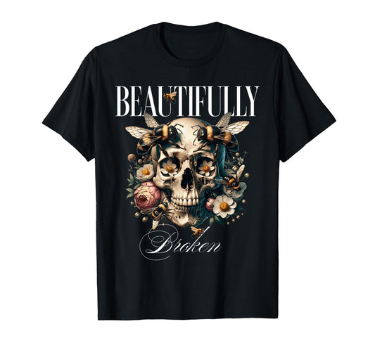 Beautifully Broken Tshirt For Men Women Vintage Retro T-Shirt
