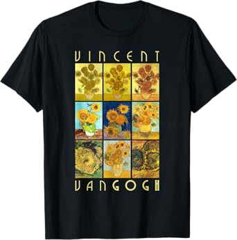 Van Gogh Sunflowers Shirt | Yellow Flowers Art Collection T-Shirt