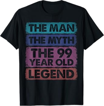 99th Birthday 99 Year Old Gifts Legend Limited Edition T-Shirt