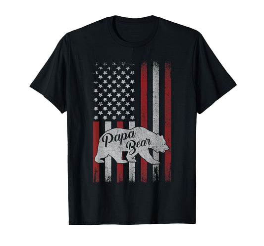Papa Bear Best Dad TShirt Fathers Day Father Pop Gifts T-Shirt
