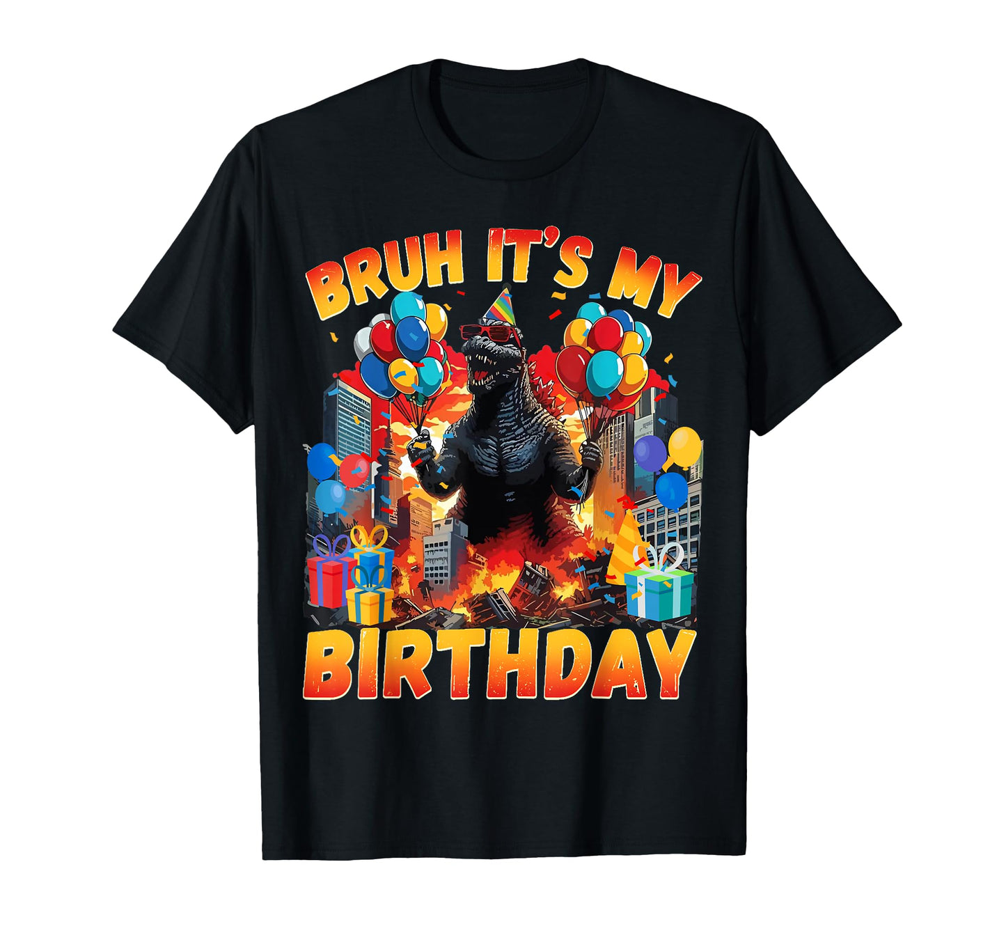 Kaiju Birthday Party Japan Monster Dinosuar Its My Birthday T-Shirt