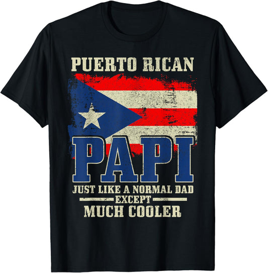 Puerto Rican Papi Dad Puerto Rico Pride Boricua Father's Day T-Shirt