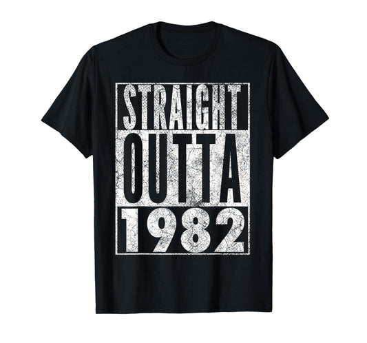 1982 43rd Birthday Men Women Retro 43 Years Old - Vintage T-Shirt