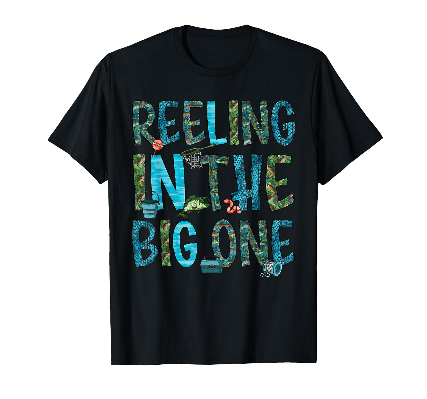 Reeling In The Big One 1st Birthday Party Fishing Boy Girl T-Shirt