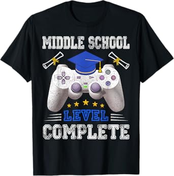 Middle School Level Complete Class Of 2025 Graduation T-Shirt